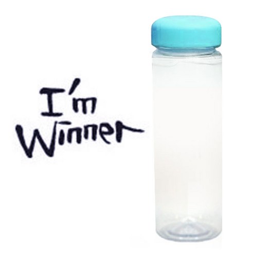 1AM 캘리그라피 보틀 하늘뚜껑, Imwin (군청색), 500ml