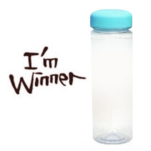 1AM 캘리그라피 보틀 하늘뚜껑, Imwin (갈색), 500ml