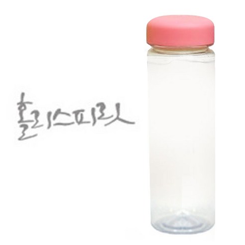 1AM 캘리그라피 분홍뚜껑 보틀, 홀리스피릿 (연회색), 500ml