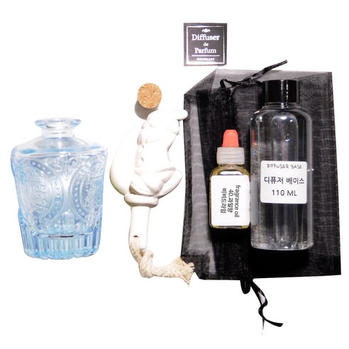 디퓨저KIT-심볼석고리드 블루-과일향, 150ml, 비비드라임