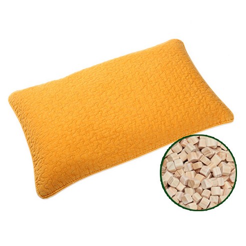 편백아트 큐브칩 순면 천연염색 편백 베이지 베개, 진녹, 1개