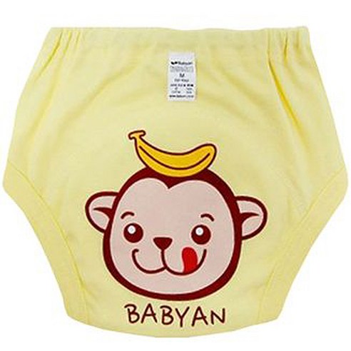베이비앙 배변훈련팬티, 원숭이엘로우, 1개