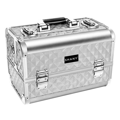 Shany 판타지 콜렉션 메이크업 아티스트 코스메틱 트레인 케이스, Silver Diamond, 1개