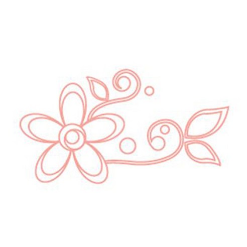 메이크스그래픽스티커, 라인플라워A(Pink)