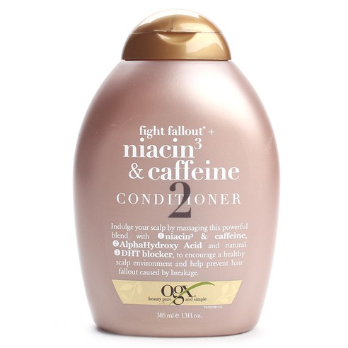 Organix 퀜칭 코코넛 컬스 컨디셔너, 385ml, Niacin 3 & Caffeine