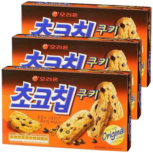 오리온 초코칩 쿠키, 255g, 3개