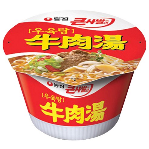 농심 우육탕 큰사발면 115g, 1개