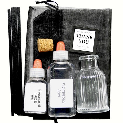 케이지 디퓨저KIT-일자미니원형 자연향, 6 바질, 50ml