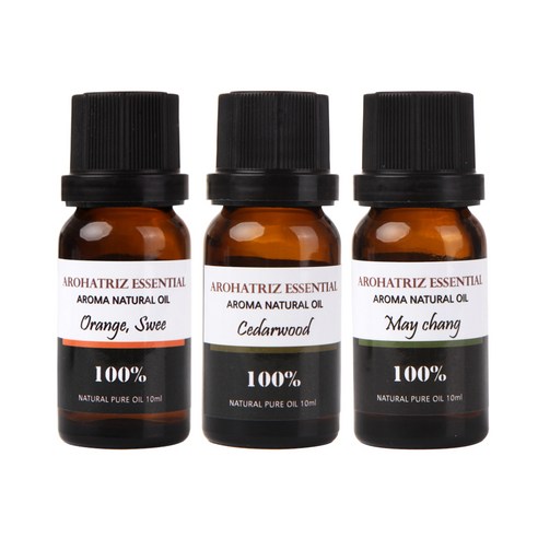 아로하트리즈 다용도오일, 스윗 오렌지 10ml,  시더우드 10ml,  메이청 10ml, 1개