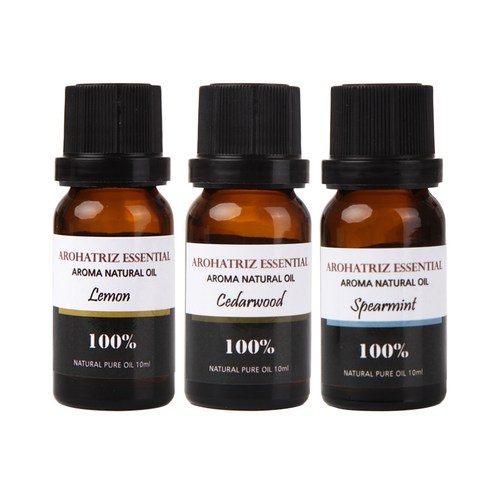 아로하트리즈 다용도오일, 레몬 10ml,  시더우드 10ml,  스피아민트 10ml, 1개