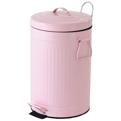 로만 페달 휴지통 무소음 20L, 핑크, 1개