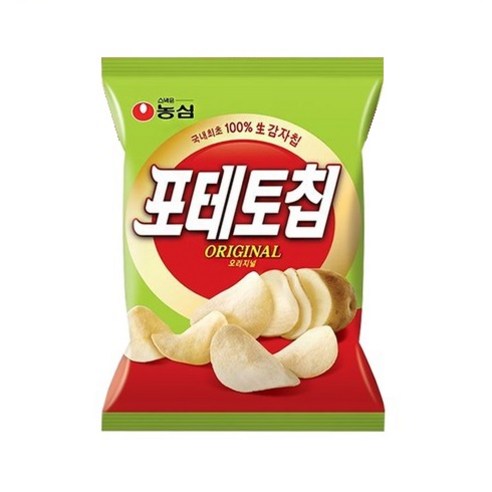 농심 포테토칩오리지널, 60g, 3개