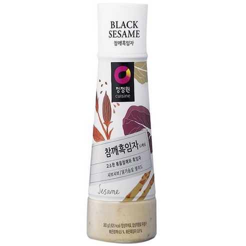 청정원 참깨 흑임자 드레싱, 300g, 1개