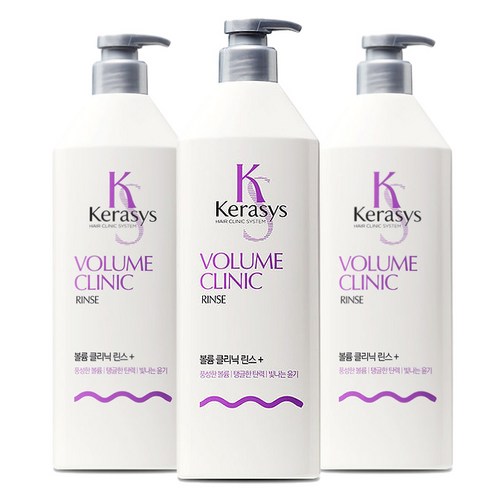 케라시스 볼륨 클리닉 린스, 600ml, 3개