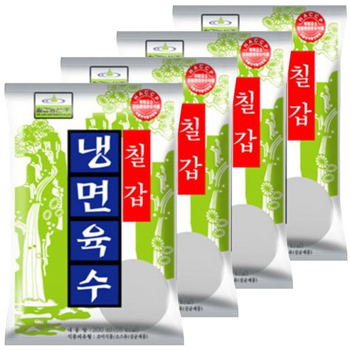 칠갑농산 냉면육수, 4개, 300ml