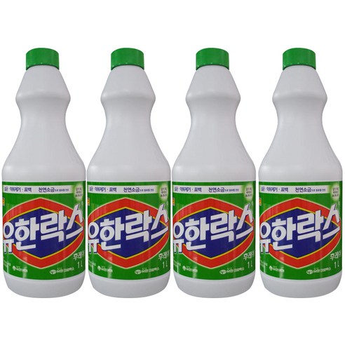 유한락스 후레쉬, 1L, 4개