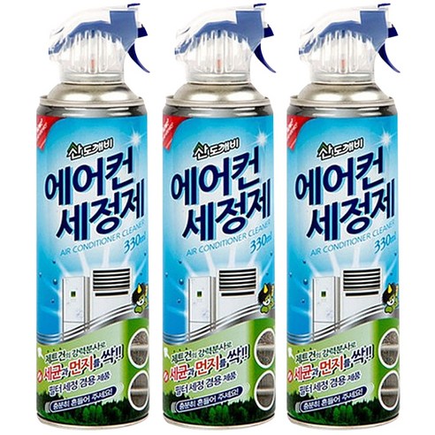 산도깨비 에어컨 세정제, 330ml, 3개