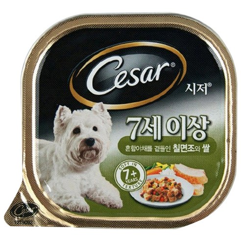 시저 7세이상 성견용 캔, 칠면조, 100g, 1개