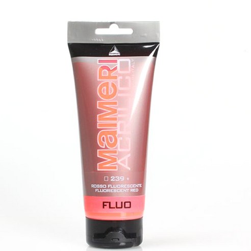 마이메리 아크릴리코 200ml 낱색 아크릴물감, 239 AM FLUORESCENT RED, 1개