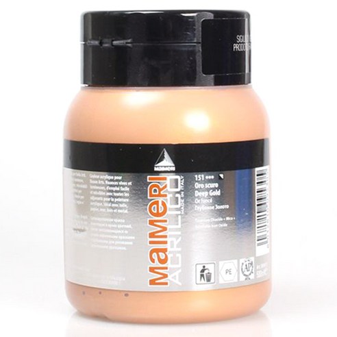 마이메리 아크릴리코 500ml 낱색 아크릴물감, 151 AM DEEP GOLD, 1개
