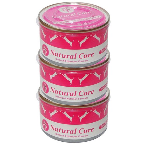 네츄럴코어 반려묘 간식캔, 참치, 95g, 3개