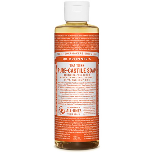 닥터브로너스 티트리 퓨어 캐스틸 솝 바디워시, 240ml, 1개