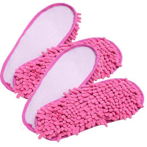라이프스토리 극세사 매직 청소 슬리퍼 패드 핑크, 2개, 2개
