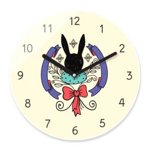 무소음 북유럽 캐릭터 벽시계 대형, CCD260-035
