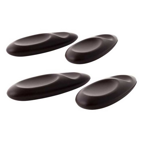 실리만 실리콘 수저받침 2개입, 브라운, 2개