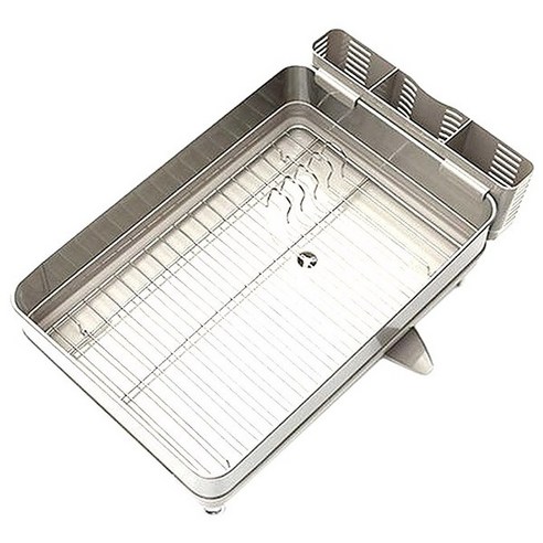 4BNK 프리미엄 프레임 식기건조대 1단, 라이트 그레이