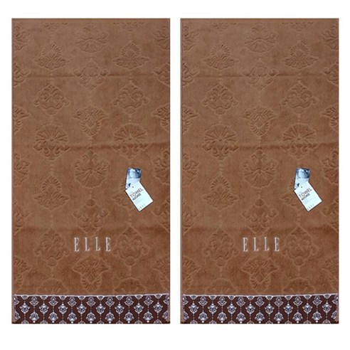 엘르 로얄 세면타올 135g 면사, 진밤, 2개