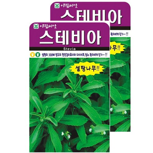 저스틴앤클로이 스테비아100립 허브종자, 2개