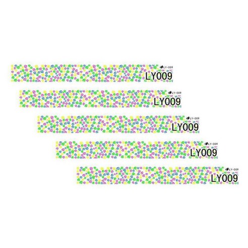 카카스 형광 네일스티커, LY-009, 5개