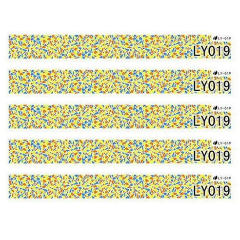 카카스 형광 네일스티커, LY-019, 5개