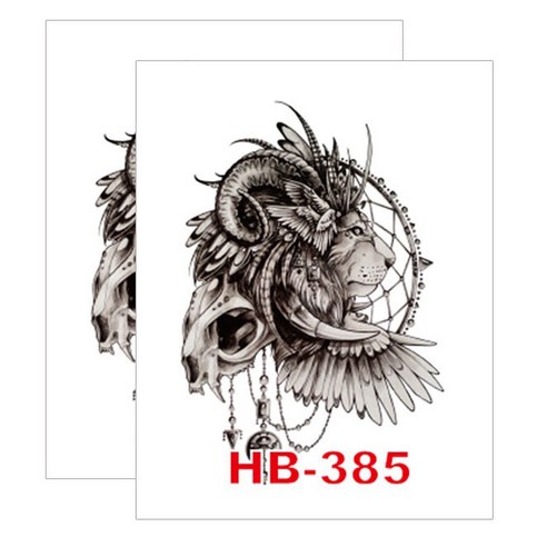 허니걸 타투 타투스티커 2개, HB-385