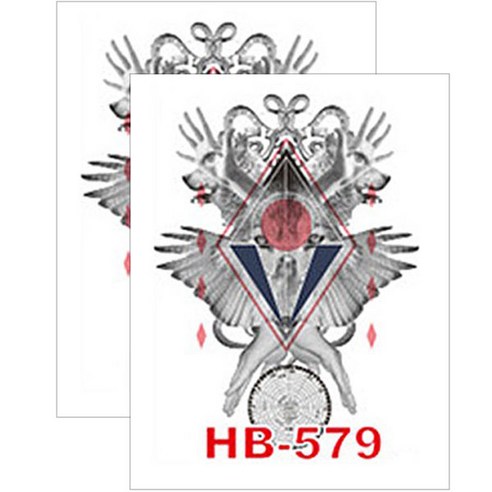 허니걸 타투스티커, HB-579, 2개