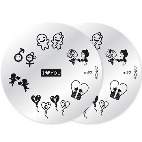코나드 네일아트 이미지판, 2개, m92