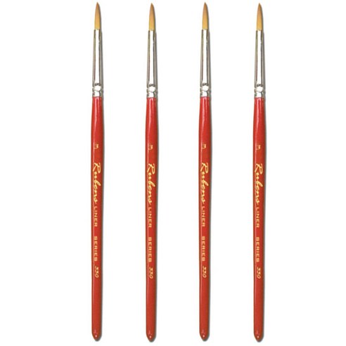 루벤스 330 세필 인조, 3호, 4개