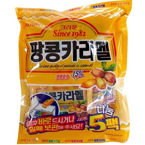 크라운 땅콩카라멜, 400g, 1개