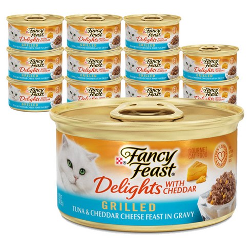 팬시피스트 딜라이츠 85g 간식캔, 참치, 12개