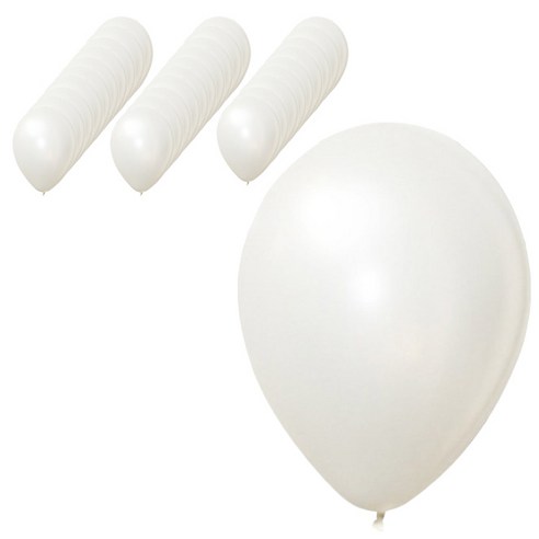 파티팡 라운드 30cm 풍선 10개입, 펄 화이트, 3세트