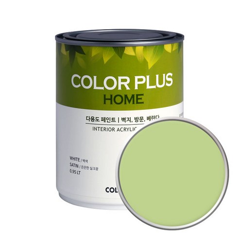 노루페인트 컬러플러스 홈 페인트, 파인니들, 1개, 1L