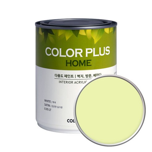 노루페인트 컬러플러스 홈 페인트, 영글래스, 1L, 1개