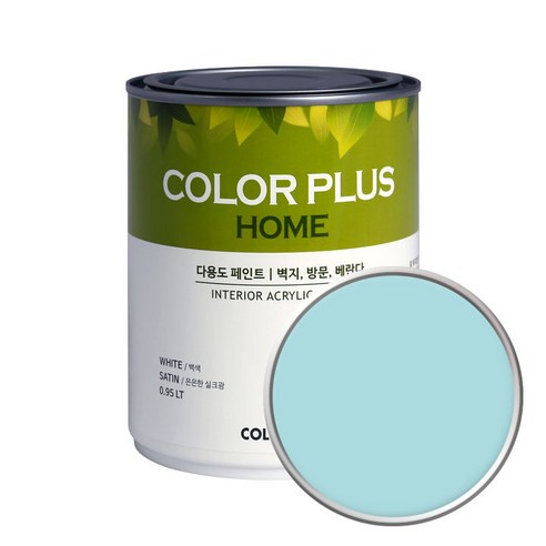 노루페인트 컬러플러스 홈 페인트 1L, 터키스톤