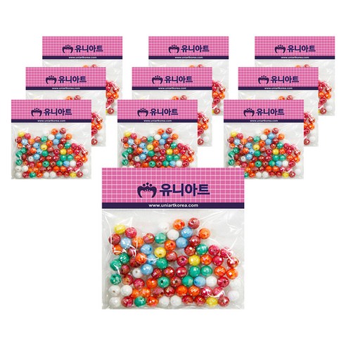 유니아트 2000 모양비즈, 18번, 10개입