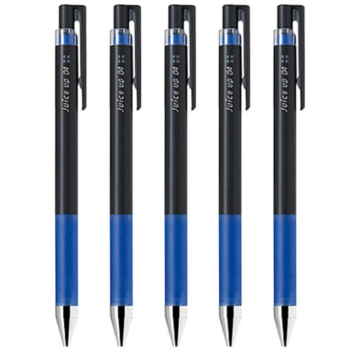 파이롯트 쥬스업 젤잉크 중성 노크펜 0.4mm, 블루, 5개입
