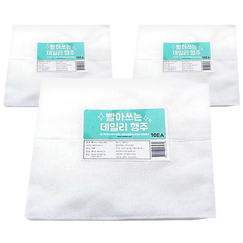 퓨어썬데이 빨아쓰는 데일리 행주, 10매입, 3개