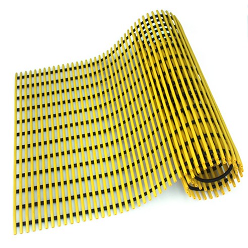 월광매트 튜브형 미끄럼방지매트 60 x 150 cm, 노랑색, 1개