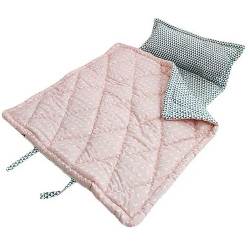 밀키웨이 일체형낮잠이불(사계절 베개솜 포함), 오리핑크
