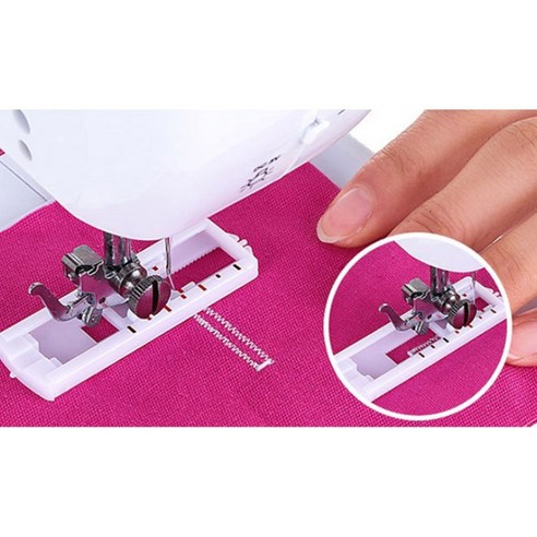 혼스 미니재봉틀 한땀한땀 프로, HSSM-1201, 핑크